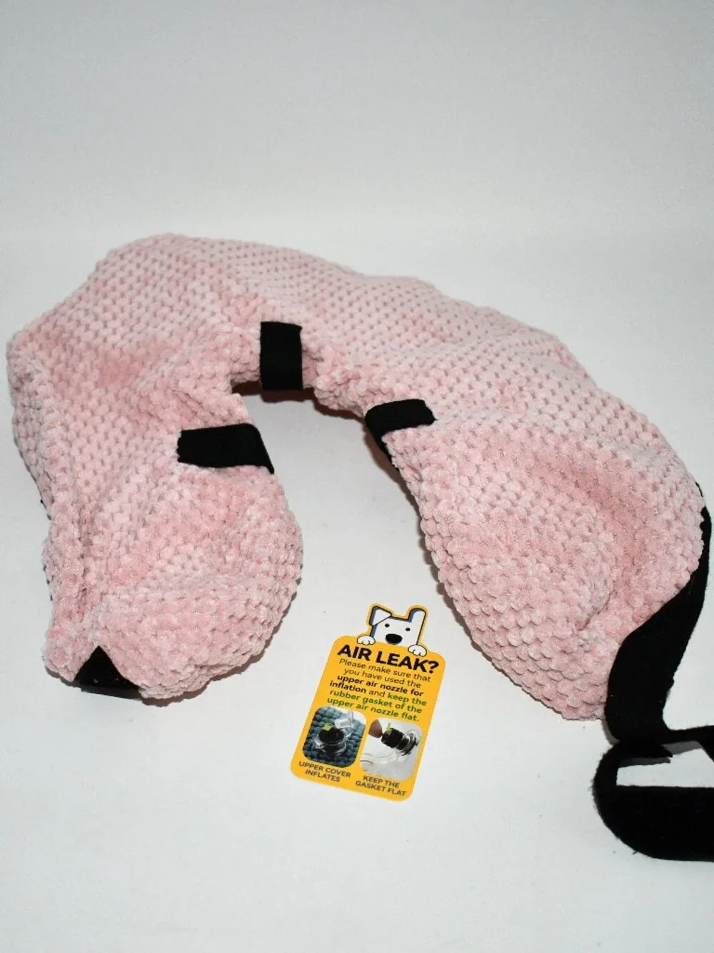 Loflaze Inflatable Dog Recovery Collar, Donut Cone, Pink, Medium, NWT